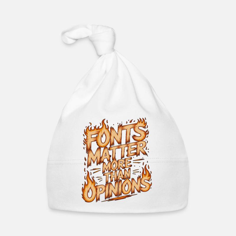 Graphic Designer Fonts Matter More Visual Artist Organic Baby Cap