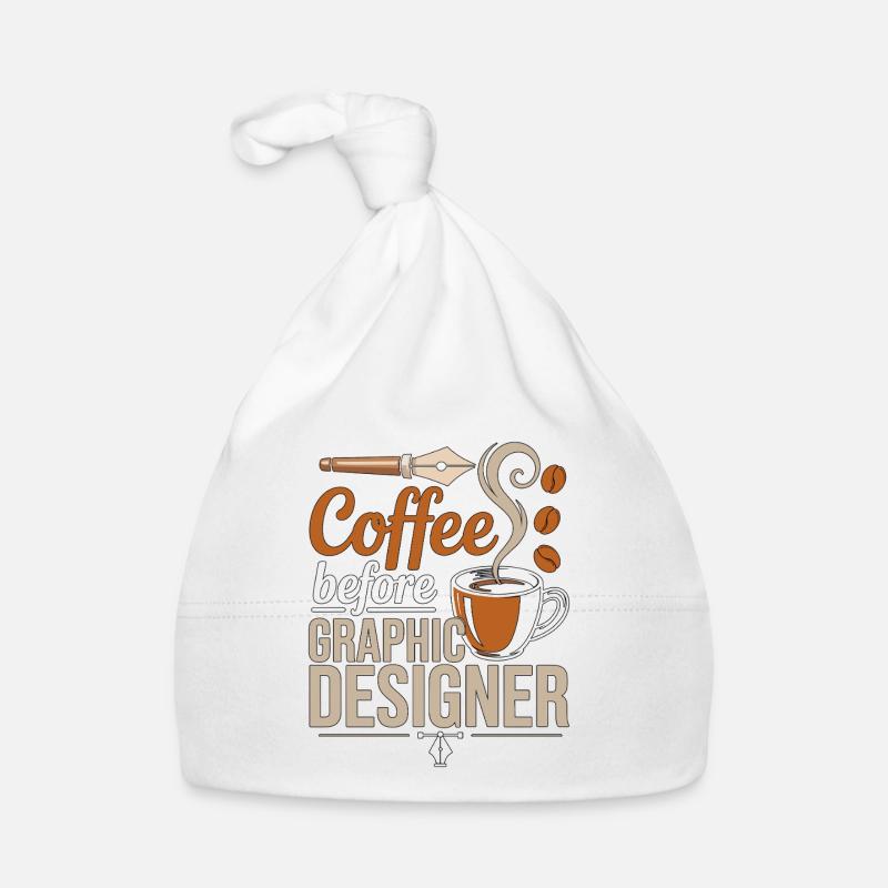 Graphiste Designer de logo de café Amant du café Bonnet bio Bébé