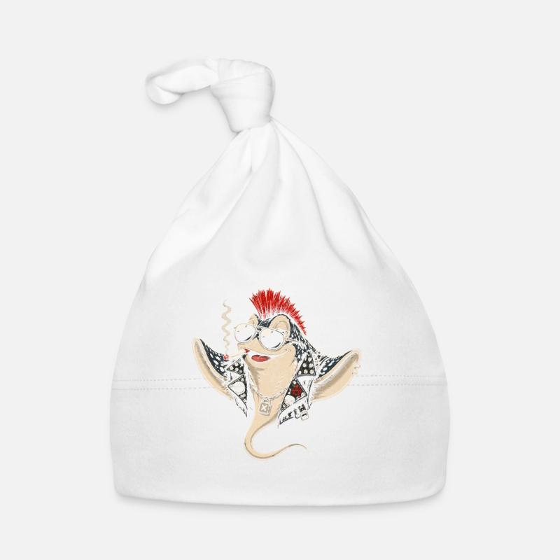 Punk-Rochen mit Mohawk Sonnenbrille Baby Bio-Mütze