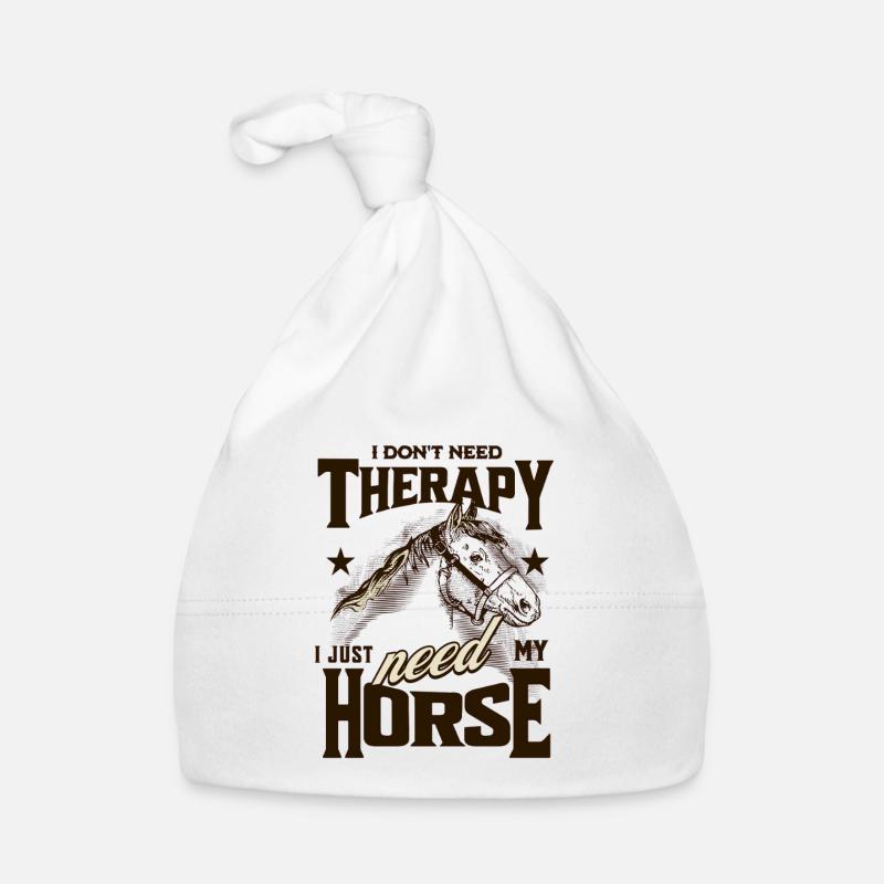 Pferdetherapie-Humor Baby Bio-Mütze