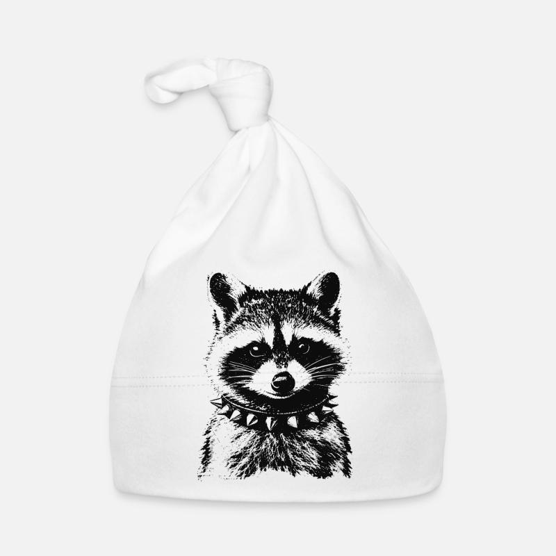 Punk Waschbär Baby Bio-Mütze