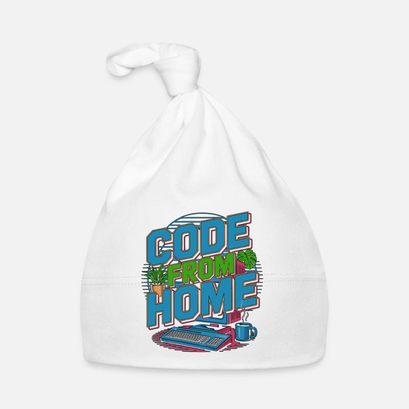 Remote Developer Code From Home Software Developer Baby Bio-Mütze