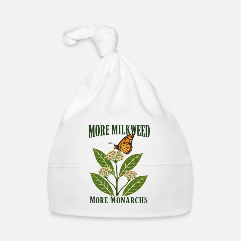 Plus d’asclépiades Plus de monarques Jardin des pollinisateurs Bonnet bio Bébé