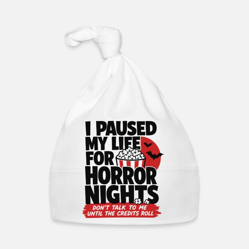 Horror Nights Credits Roll Organic Baby Cap