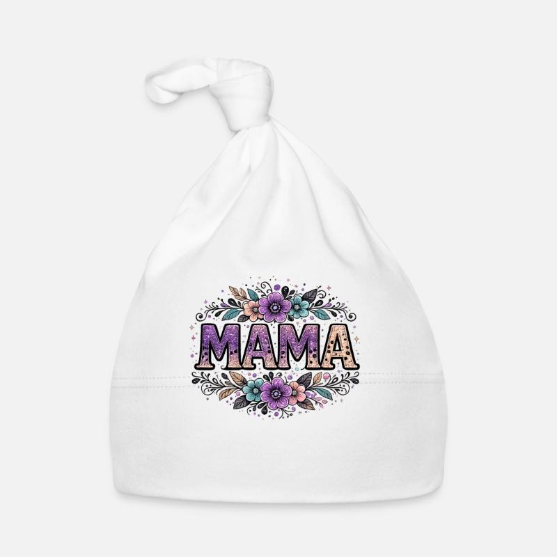 Mama-Geschenk: Retro-Mama-Visualisierung Baby Bio-Mütze