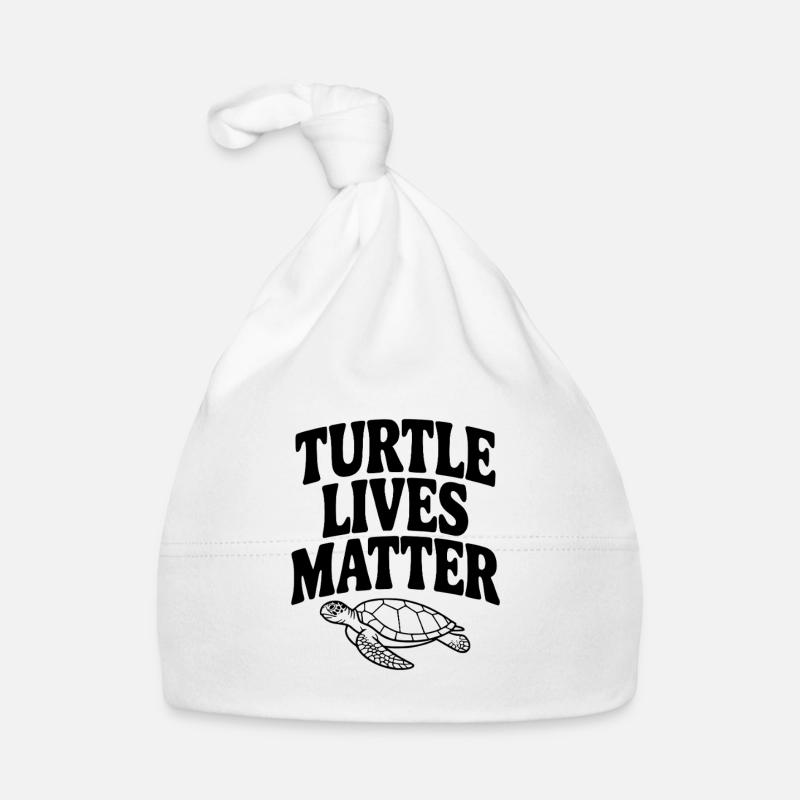 Turtle Lives Matter Organic Baby Cap