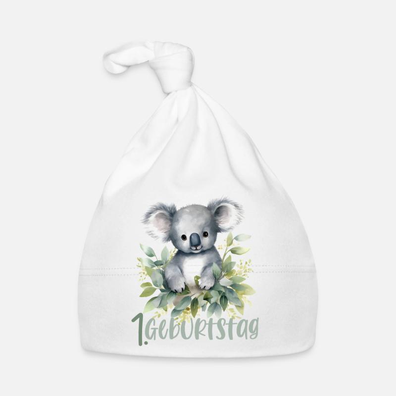 Erster Geburtstag Koala Baby Bio-Mütze
