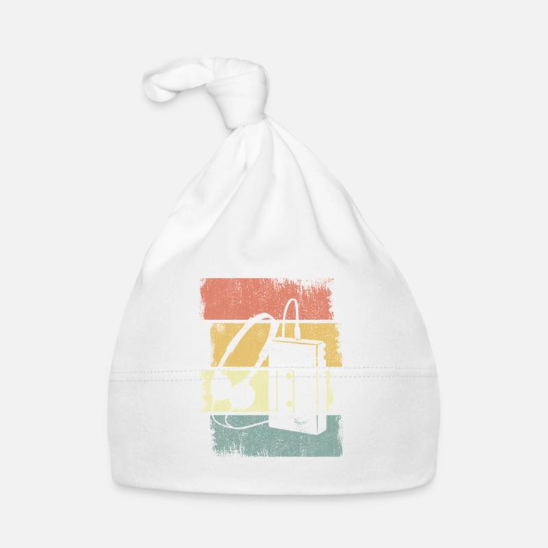 Cassette Player Graphics Organic Baby Cap