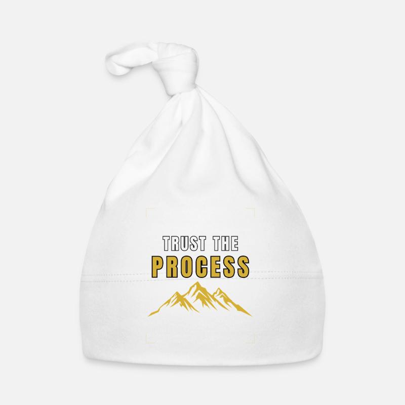 Trust The Process – Motivational Mountain Design Organic Baby Cap