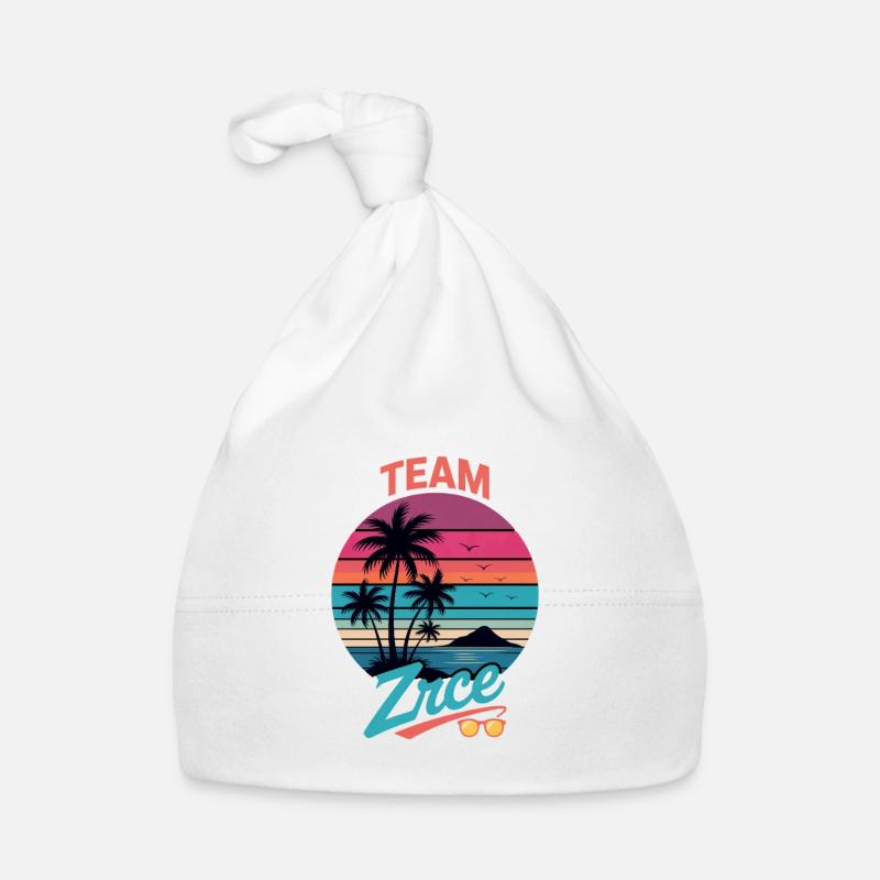 Team Zrce Sunset Beach Organic Baby Cap