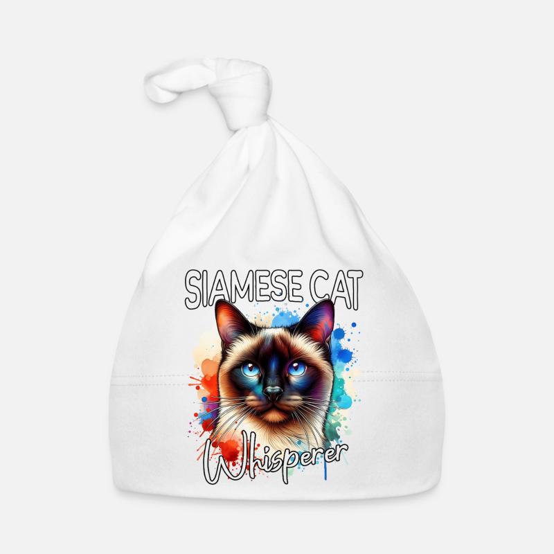 Siamkatze Flüsterer Baby Bio-Mütze