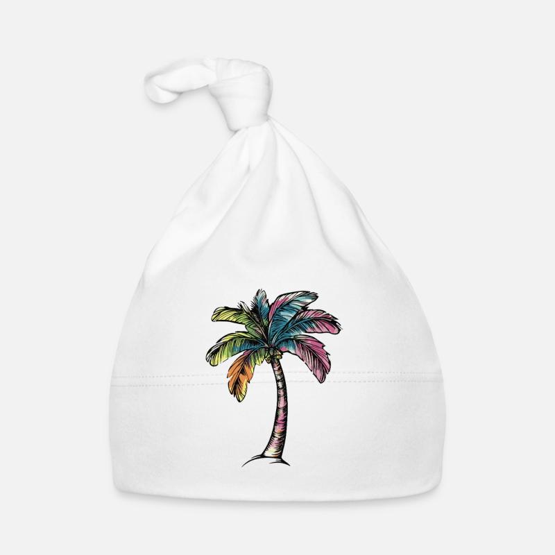 Plage de Palm Tree Bonnet bio Bébé