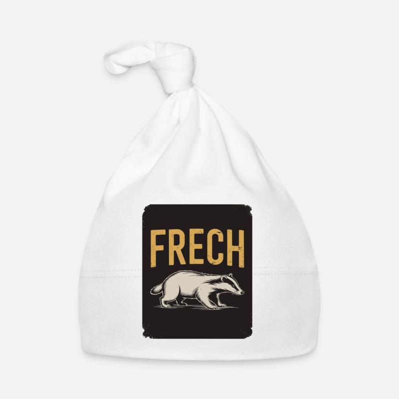  Frech Lustiger Dachs Spruch Frecher Dachs Tier Baby Bio-Mütze