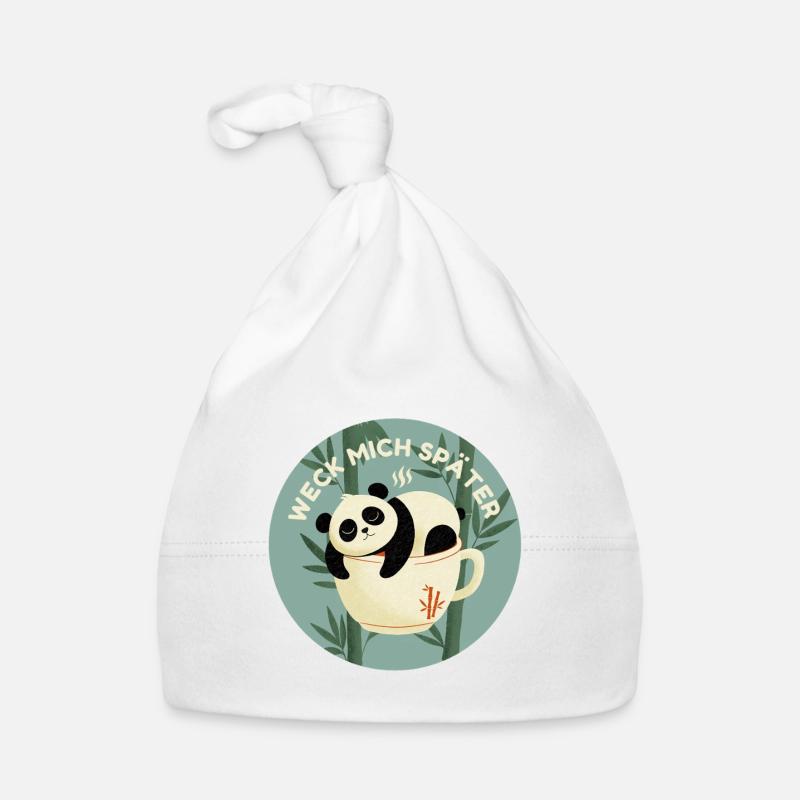 Verträumter Panda Baby Bio-Mütze