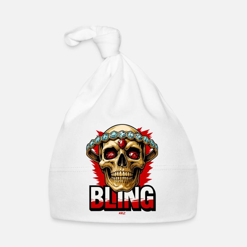 Skull Bling Crown Gem Mode Baby Bio-Mütze