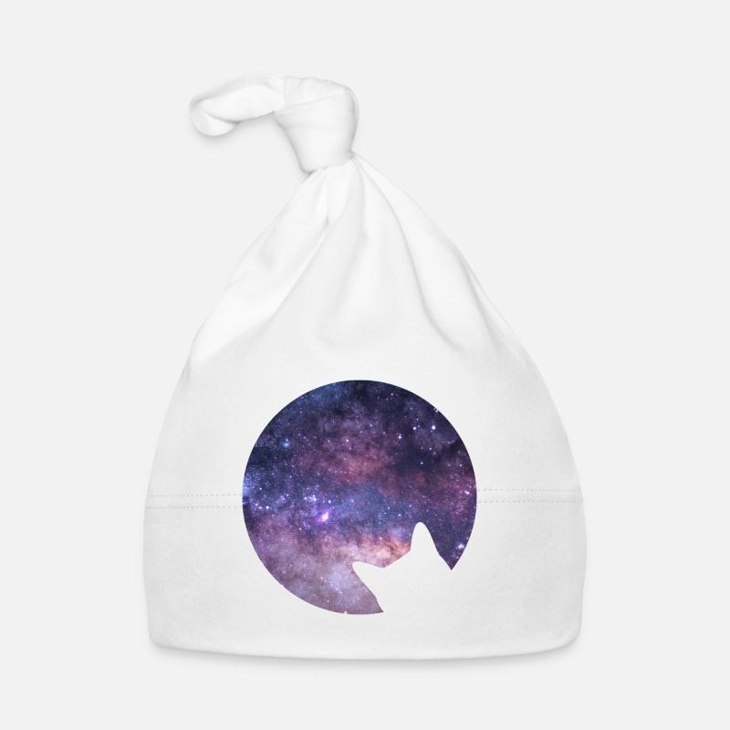 Le chat de l’espace regarde dans l’espace Bonnet bio Bébé
