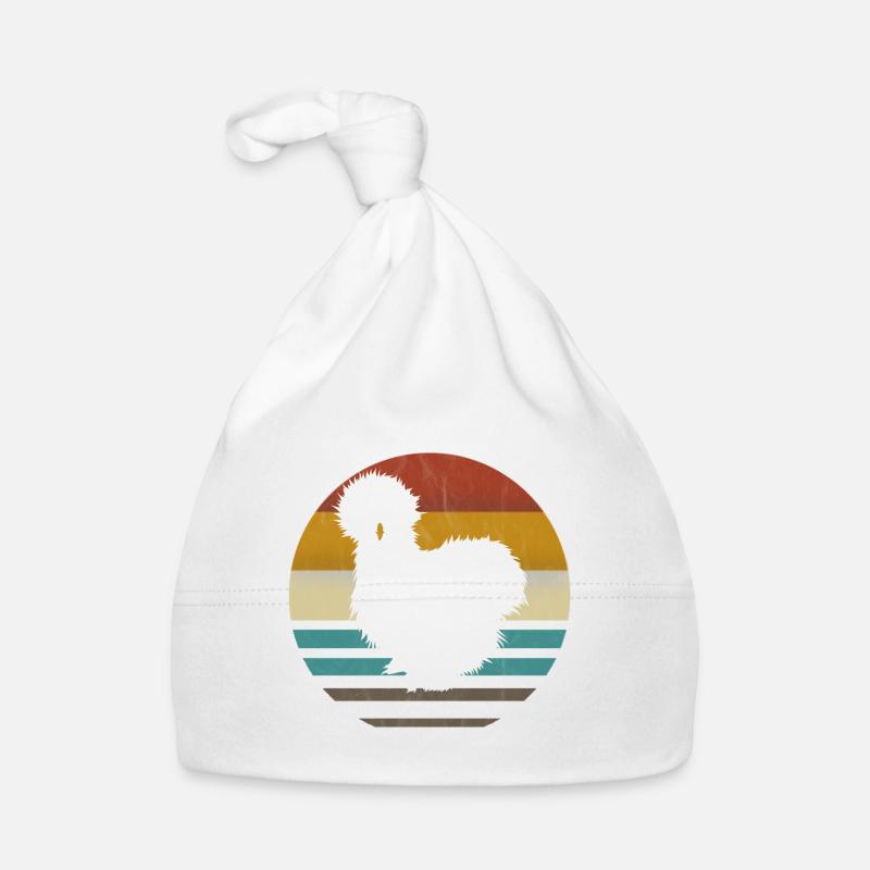 Silk Chicken Silk Chicken Silkie Chicken Gift Organic Baby Cap