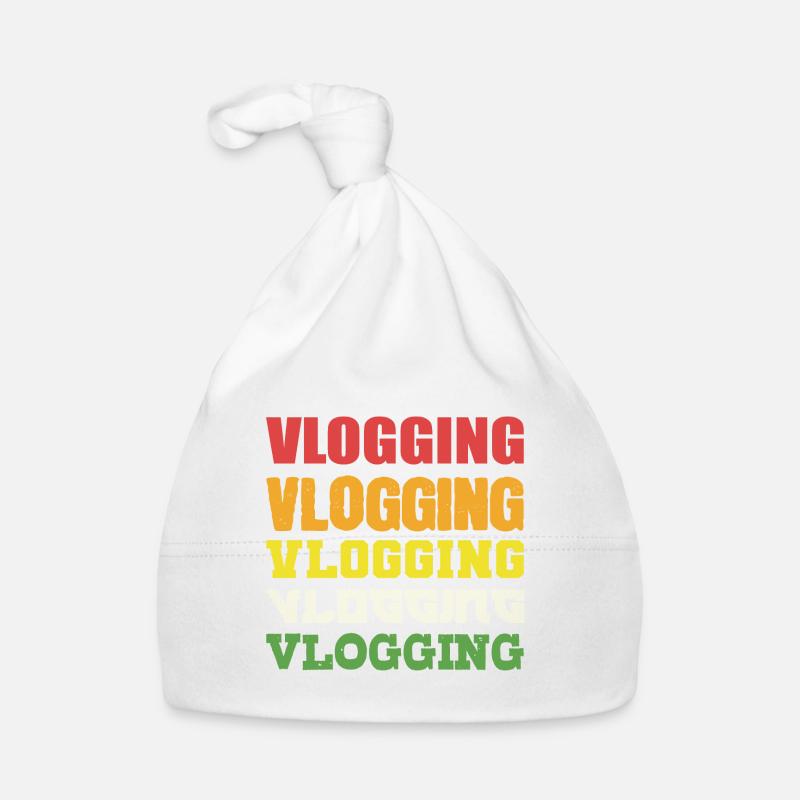 VLogging Vlogging Vlogging. Food Vlogger Geschenk Baby Bio-Mütze