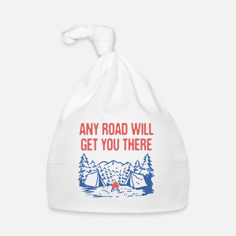 Any Road Will Get You There Hiking Mountain Hiker Baby Bio-Mütze