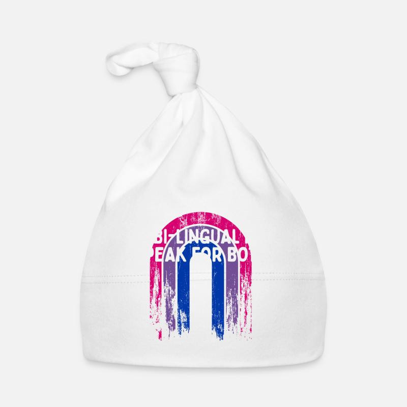 Bi-lingual I Speak for Both Bisexual Pride Month Baby Bio-Mütze