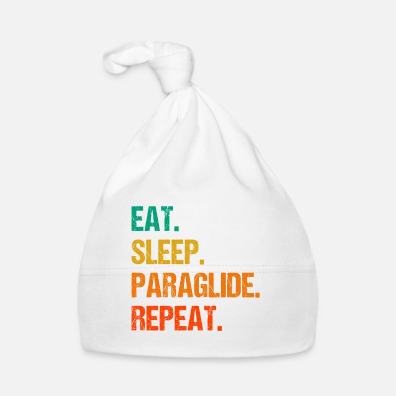 Eat Sleep Paraglide Repeat Paragliding Parachute P Baby Bio-Mütze