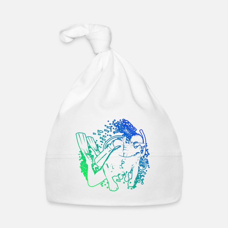 Plongée Femme Plongée sous-marine Plongeuse Plongeuse Bonnet bio Bébé