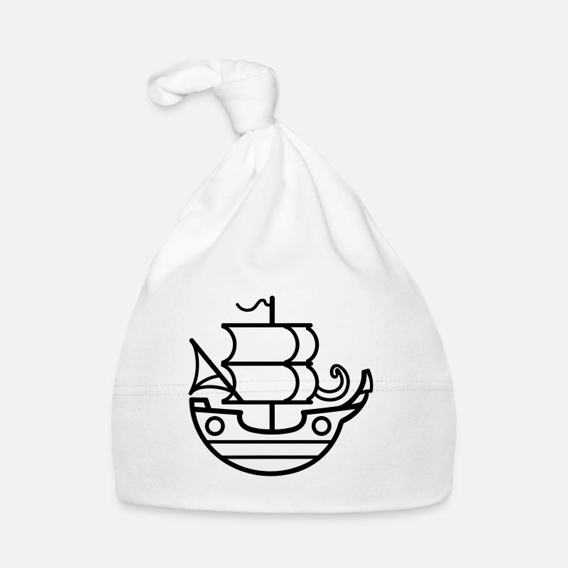 Pirate ship Organic Baby Cap