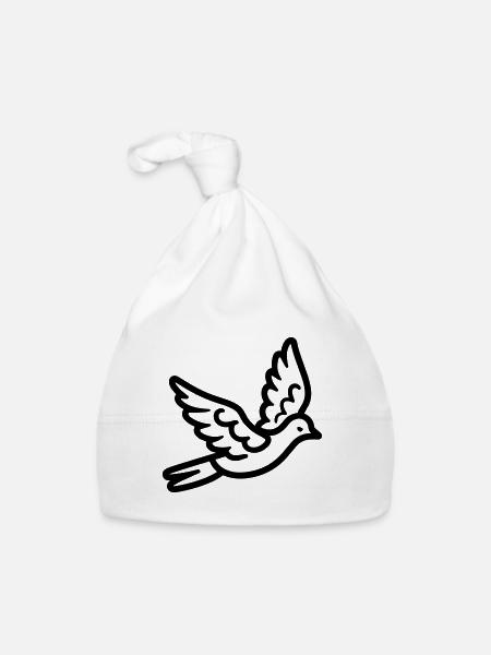 Dove - Organic Baby Cap - white - Front