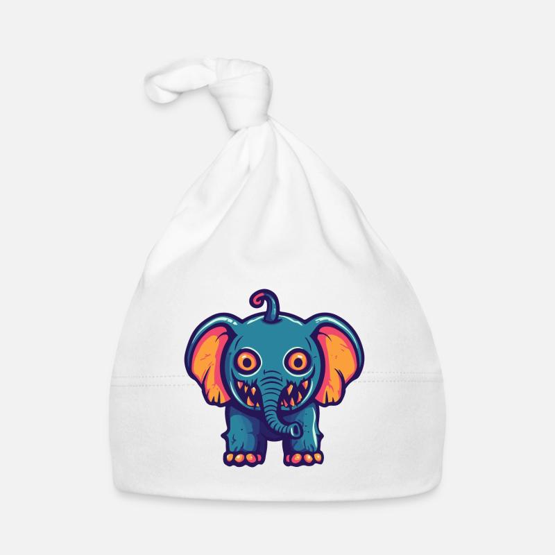 Elephant Halloween Comic Funny Organic Baby Cap