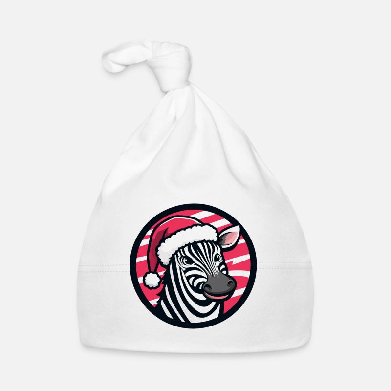 Zebra Weihnachten Tier Baby Bio-Mütze