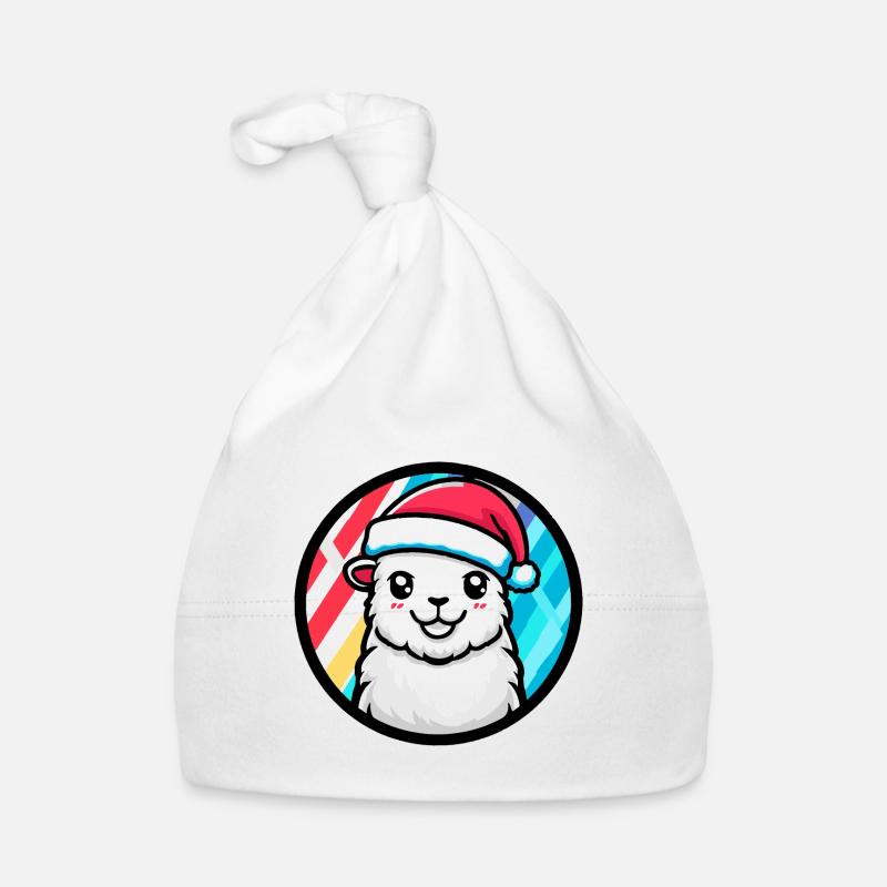 Alpaca Llama Christmas Animal Organic Baby Cap
