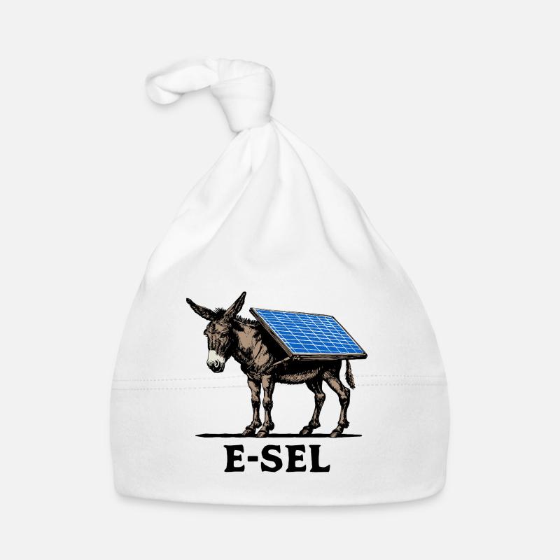 Solar E-sel, Esel, Lasttier, Packesel Baby Bio-Mütze