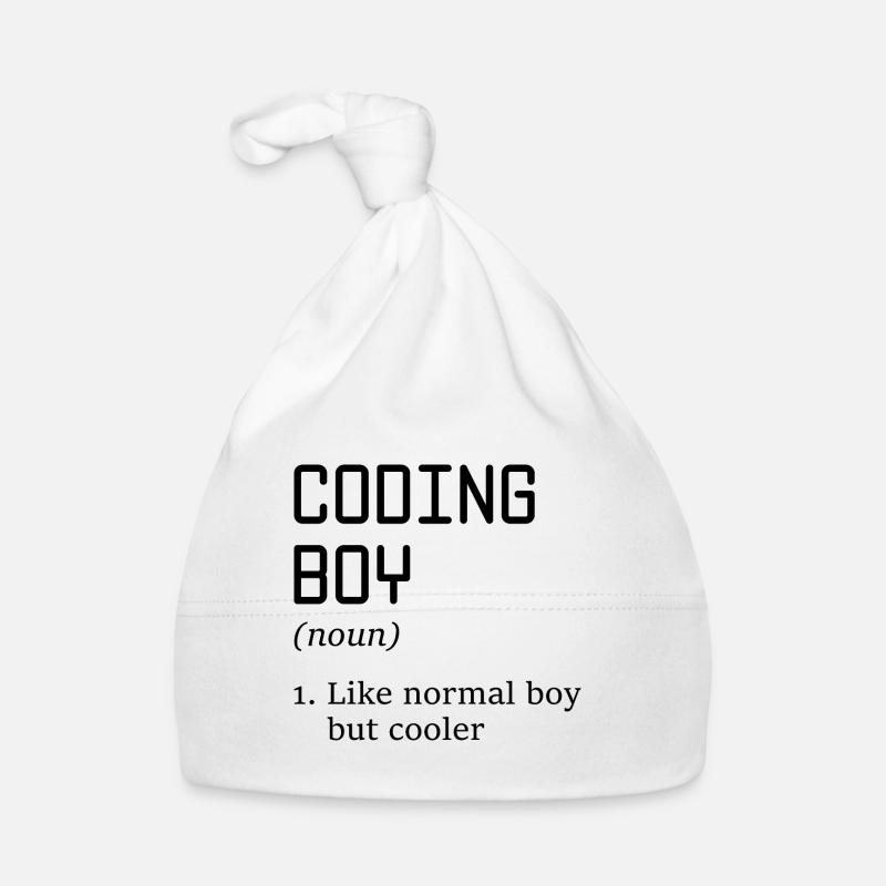 Coding Boy Definition Noun Software Developer Prog Baby Bio-Mütze