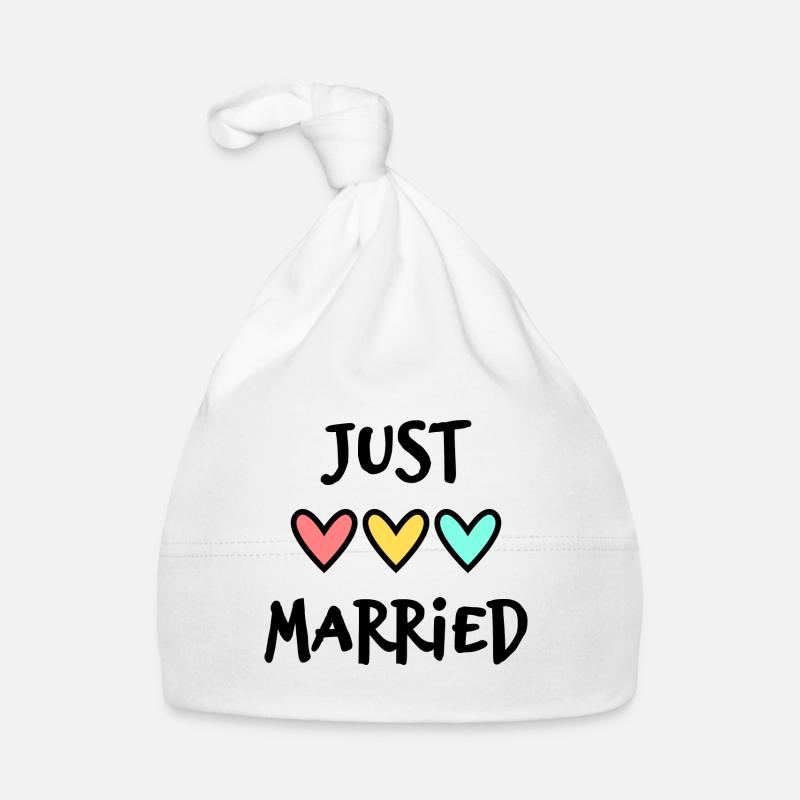 JUST MARRIED. VIVE LES MARIES. EVJF Bonnet bio Bébé
