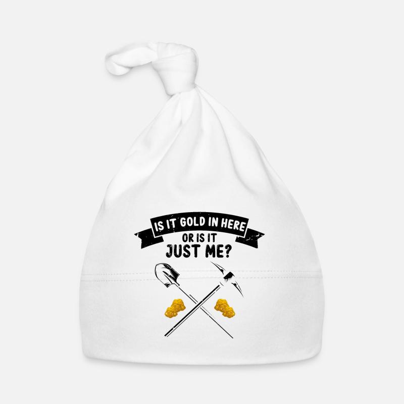 Gold Panning Gold Prospector GoldSchüfer Design Organic Baby Cap
