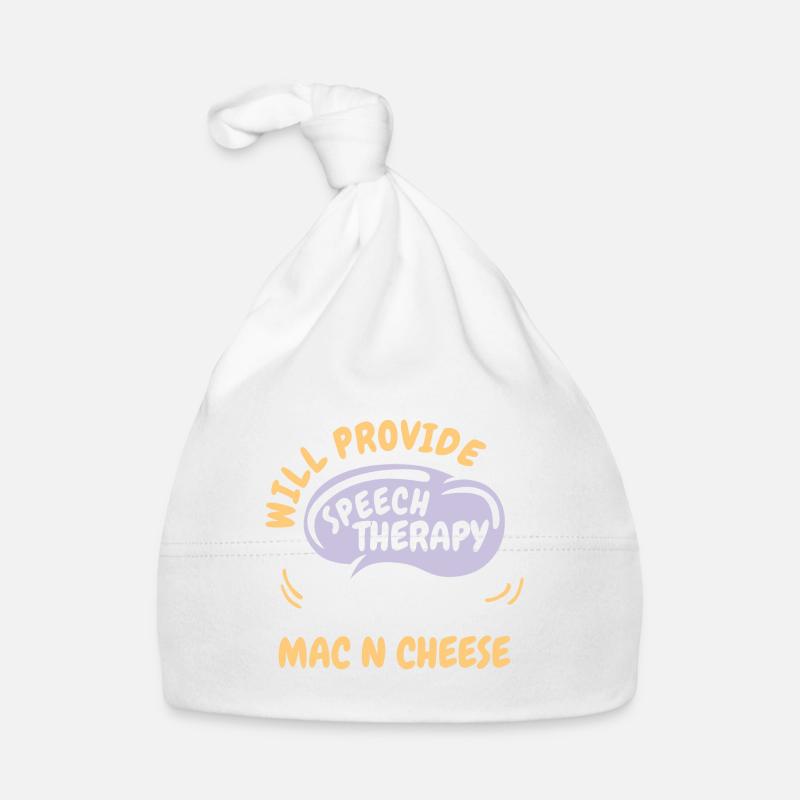 Provide Speech Therapy for Mac n Cheese Funny Baby Bio-Mütze