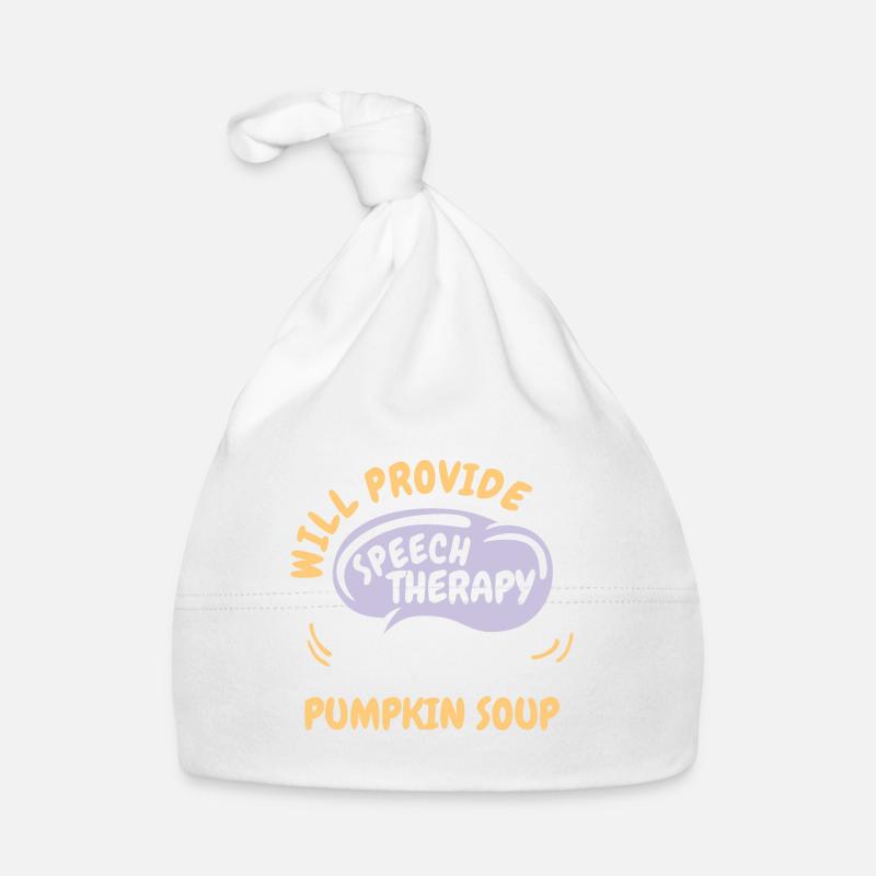 Provide Speech Therapy for Pumpkin Soup Funny Organic Baby Cap