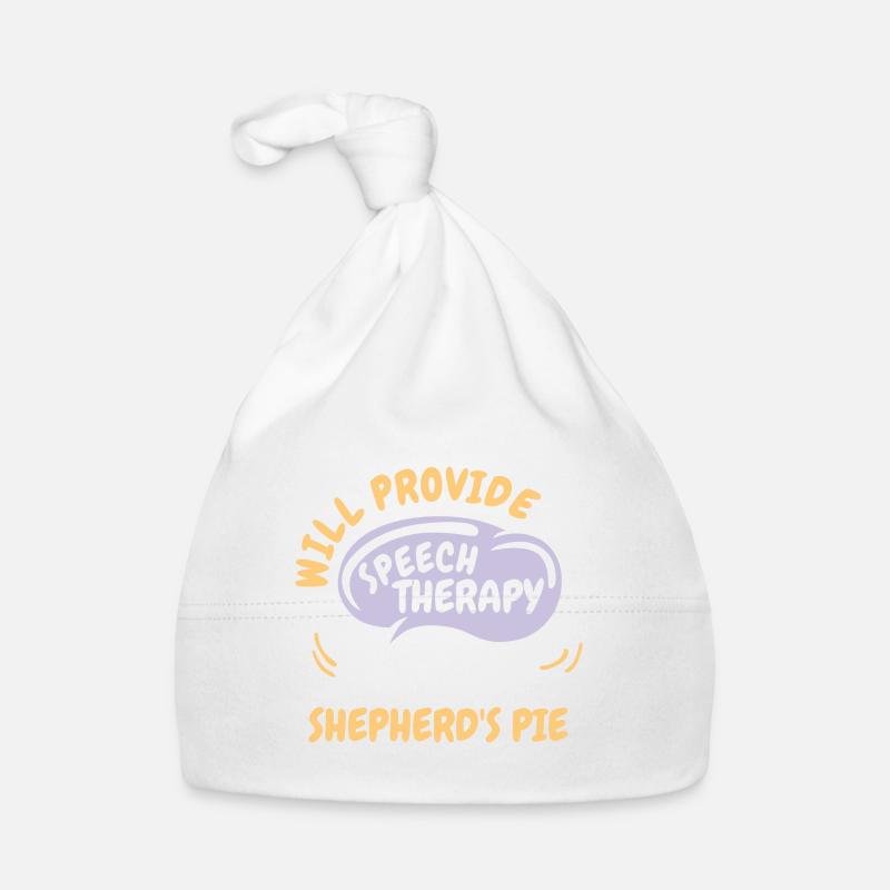 Provide Speech Therapy for Shepherds Pie Funny Baby Bio-Mütze
