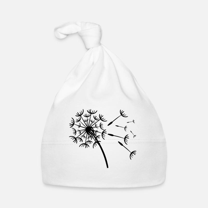 Schöne Pusteblume Löwenzahn Dandelion Baby Bio-Mütze