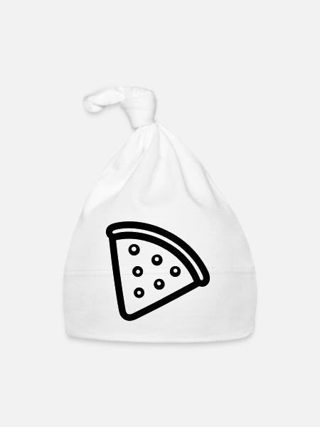 Pizza slice - Organic Baby Cap - white - Front
