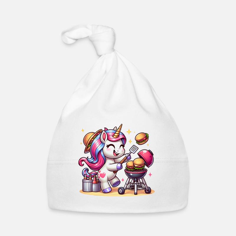 Licorne BBQ mignonne Bonnet bio Bébé
