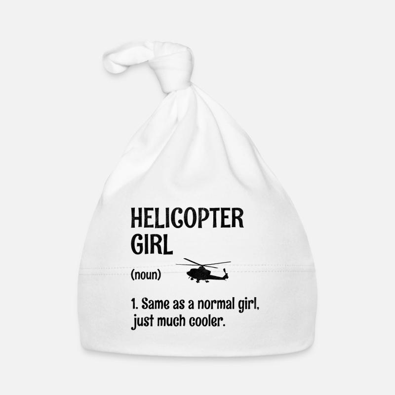 Fille hélicoptère Same Comme Une Fille Normale Juste Beaucoup Co Bonnet bio Bébé
