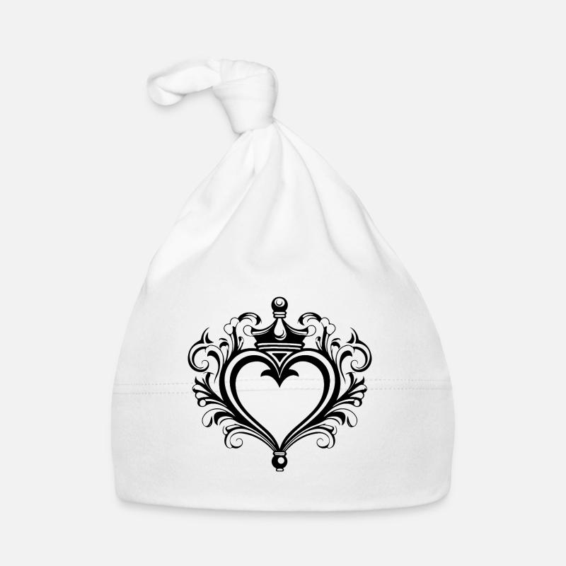 Heart Crown Love Organic Baby Cap