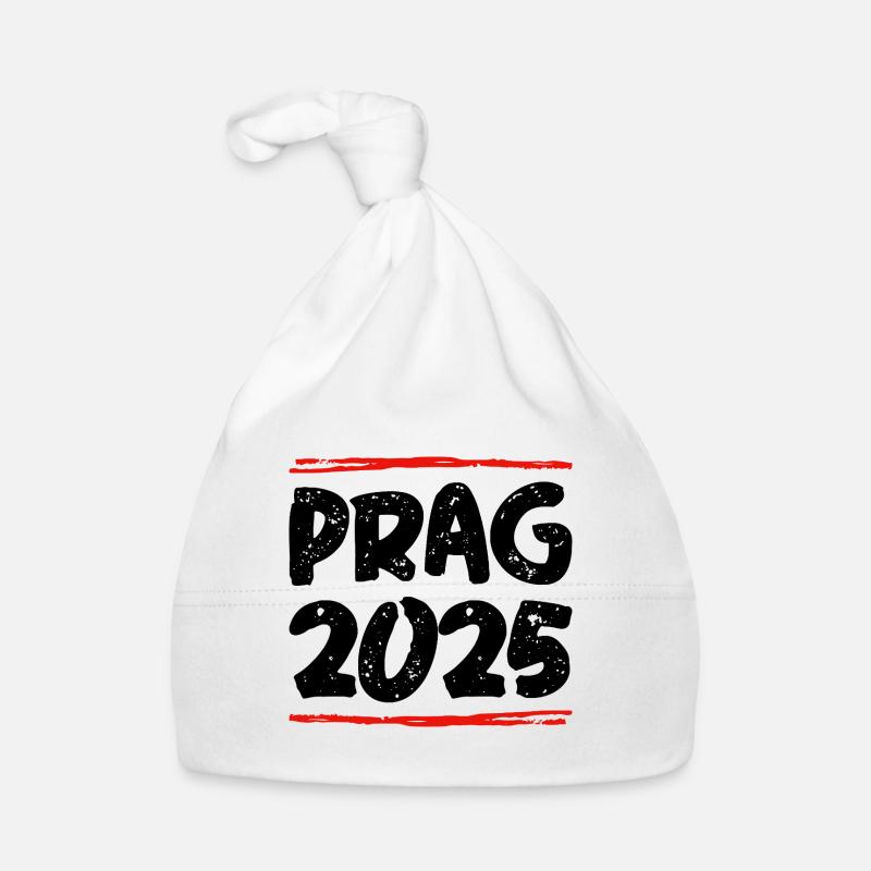Prag 2025 Spruch Baby Bio-Mütze