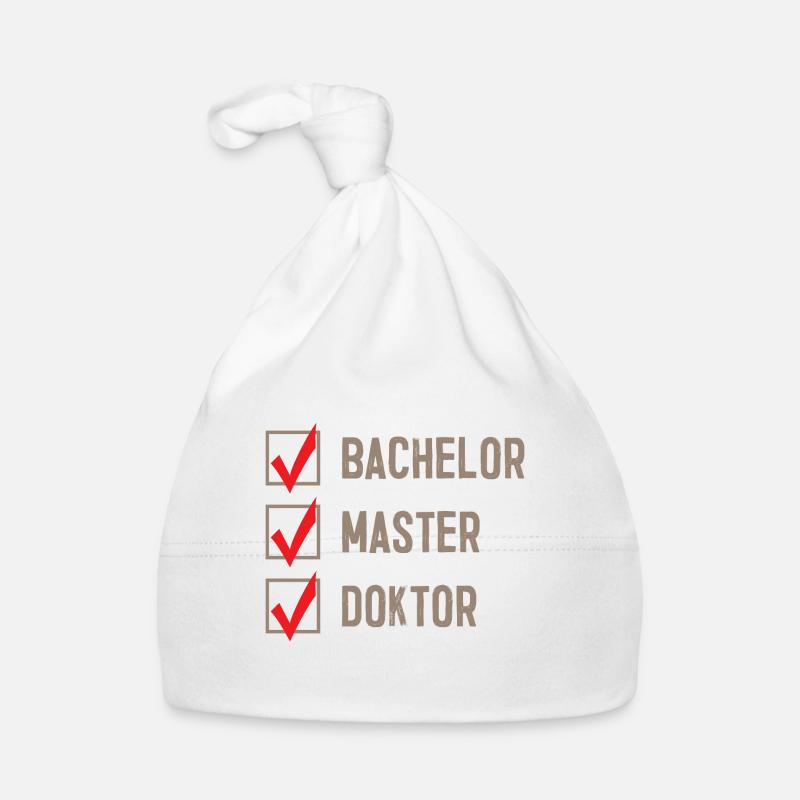 Bachelor Master Doktor Phd Dissertation Student Baby Bio-Mütze