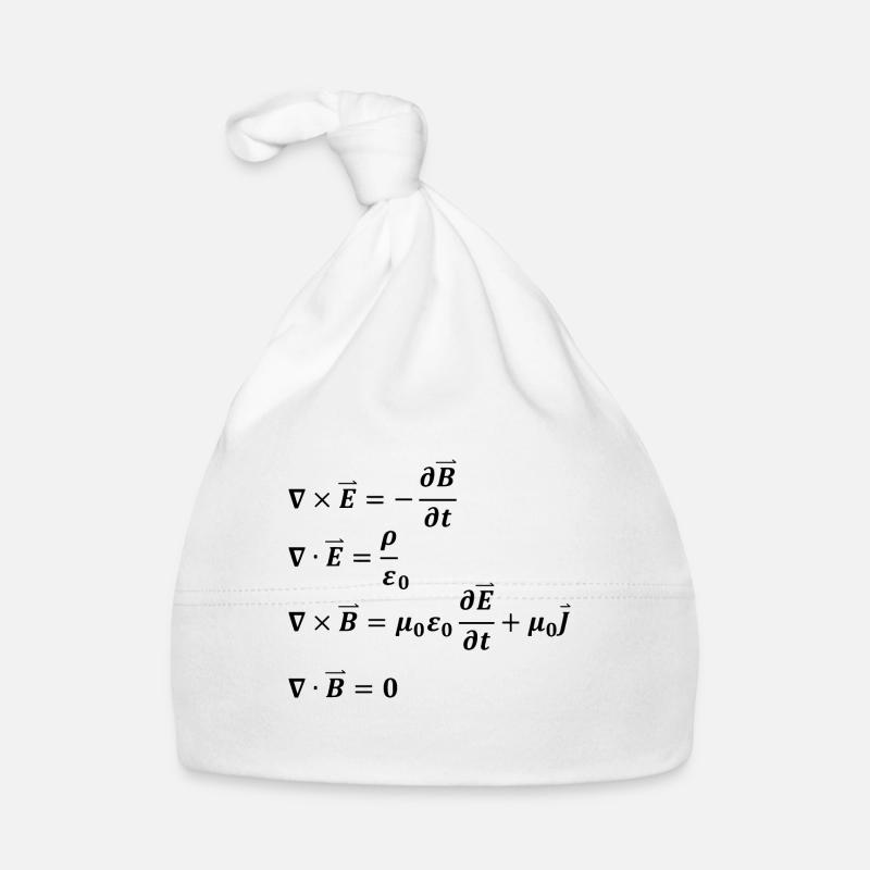 Formule de physique Équations Cadeau de physicien Bonnet bio Bébé