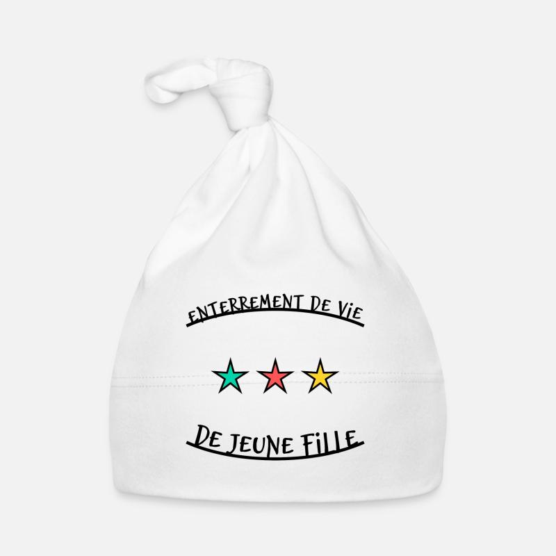 EVJF. JUST MARRIED. VIVE LES MARIES Bonnet bio Bébé