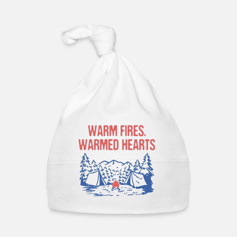 Warm Fires Warmed Hearts Camping Couples Camper Baby Bio-Mütze