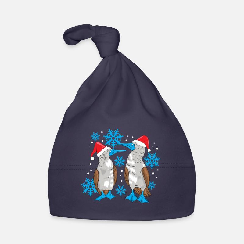 Blue-footed Christmas Organic Baby Cap