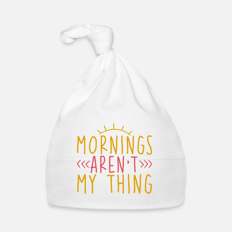 Les matins ne sont pas mon truc 2 Bonnet bio Bébé